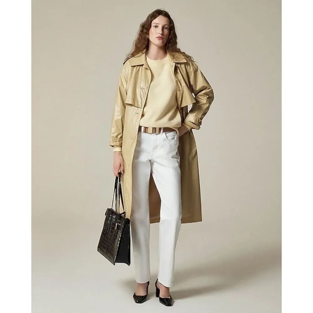 ✨J.Crew Heritage Fleece Crewneck Sz Small Ivory Sweatshirt✨
